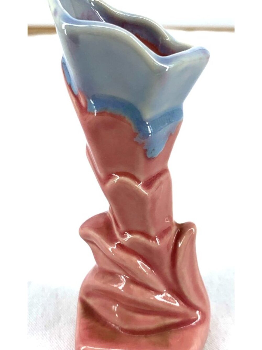 Shawnee Vase Pink Blue Figural 5" Art Pottery USA 705 Ceramic